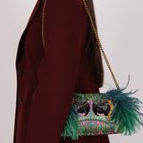 Limited Edition Gucci Macaw Brocade Broadway Clutch - FashioNica