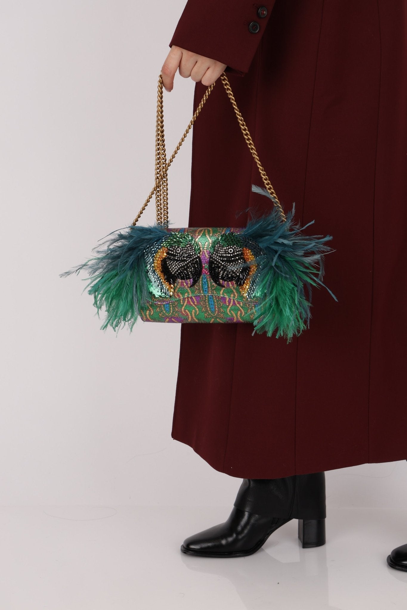 Limited Edition Gucci Macaw Brocade Broadway Clutch - FashioNica