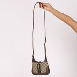 Limited Edition Gucci X Balenciaga The Hacker Project 1961 Coated Canvas Mini Jackie - FashioNica