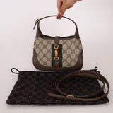 Limited Edition Gucci X Balenciaga The Hacker Project 1961 Coated Canvas Mini Jackie - FashioNica