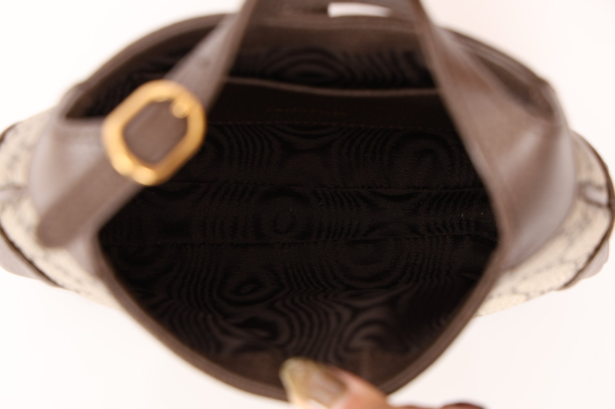 Limited Edition Gucci X Balenciaga The Hacker Project 1961 Coated Canvas Mini Jackie - FashioNica