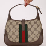 Limited Edition Gucci X Balenciaga The Hacker Project 1961 Coated Canvas Mini Jackie - FashioNica