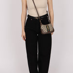 Limited Edition Gucci X Balenciaga The Hacker Project 1961 Coated Canvas Mini Jackie - FashioNica