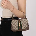 Limited Edition Gucci X Balenciaga The Hacker Project 1961 Coated Canvas Mini Jackie - FashioNica