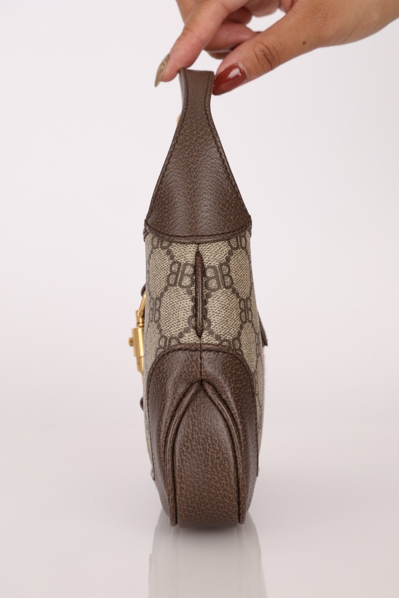 Limited Edition Gucci X Balenciaga The Hacker Project 1961 Coated Canvas Mini Jackie - FashioNica