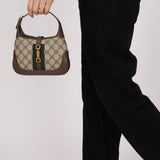 Limited Edition Gucci X Balenciaga The Hacker Project 1961 Coated Canvas Mini Jackie - FashioNica
