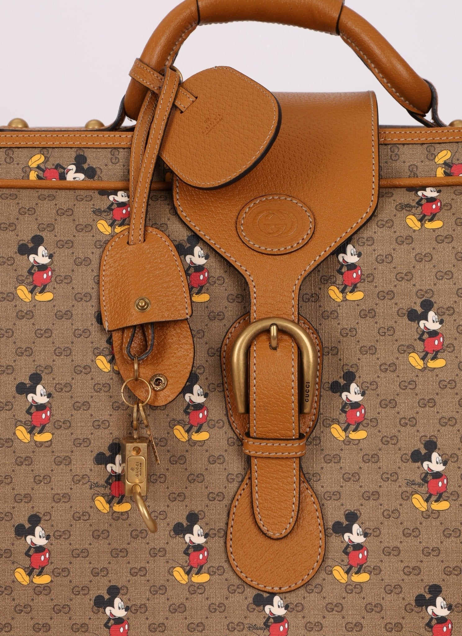 Limited Edition Gucci x Disney Microguccissima Mickey Mouse Suitcase - FashioNica