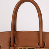 Limited Edition Hermès 1998 Vache Naturelle and Khaki Toile Birkin 35 GHW - FashioNica