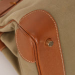 Limited Edition Hermès 1998 Vache Naturelle and Khaki Toile Birkin 35 GHW - FashioNica