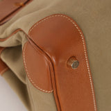 Limited Edition Hermès 1998 Vache Naturelle and Khaki Toile Birkin 35 GHW - FashioNica