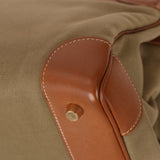 Limited Edition Hermès 1998 Vache Naturelle and Khaki Toile Birkin 35 GHW - FashioNica