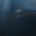 Limited Edition Hermès 2012 Veau Doblis Swift Grizzly Bleu Tempete Birkin 30 Retourne GHW - FashioNica