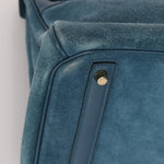 Limited Edition Hermès 2012 Veau Doblis Swift Grizzly Bleu Tempete Birkin 30 Retourne GHW - FashioNica