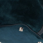 Limited Edition Hermès 2014 Blue Peacock Doblis and Vert Cyprès Swift Picotin 18 - FashioNica