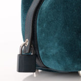 Limited Edition Hermès 2014 Blue Peacock Doblis and Vert Cyprès Swift Picotin 18 - FashioNica