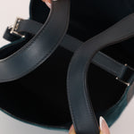 Limited Edition Hermès 2014 Blue Peacock Doblis and Vert Cyprès Swift Picotin 18 - FashioNica