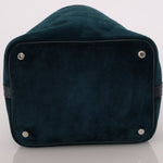 Limited Edition Hermès 2014 Blue Peacock Doblis and Vert Cyprès Swift Picotin 18 - FashioNica