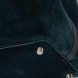 Limited Edition Hermès 2014 Blue Peacock Doblis and Vert Cyprès Swift Picotin 18 - FashioNica