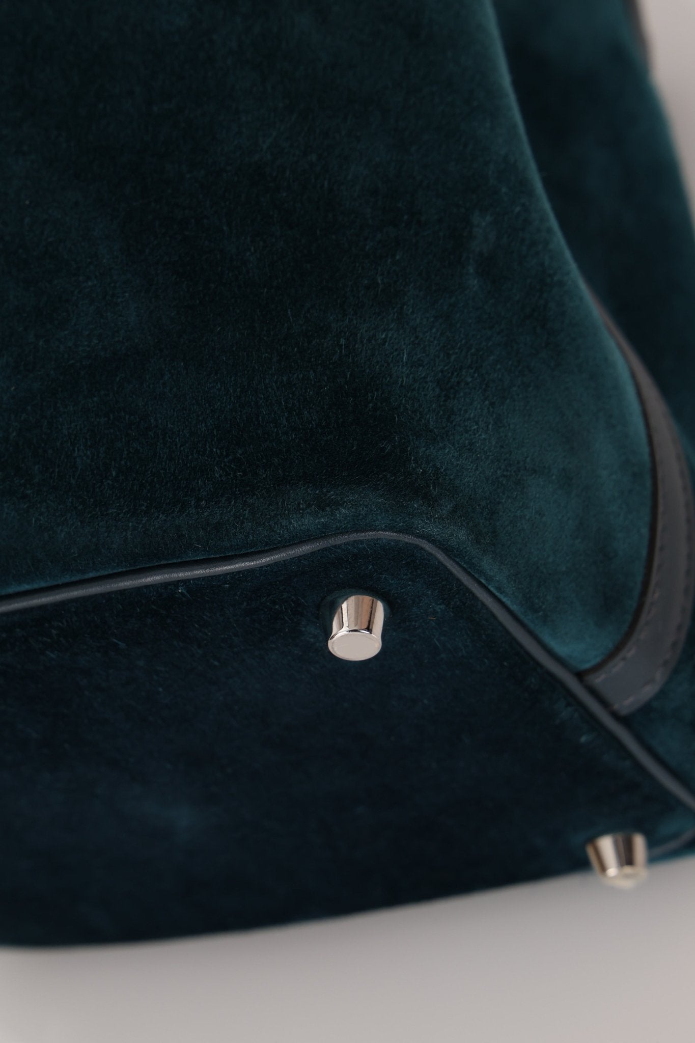 Limited Edition Hermès 2014 Blue Peacock Doblis and Vert Cyprès Swift Picotin 18 - FashioNica