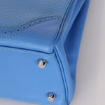 Limited Edition Hermès 2015 Bleu Paradise Clemence and Evercolor Ghillies Kelly 32 Retourne PHW - FashioNica