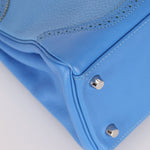Limited Edition Hermès 2015 Bleu Paradise Clemence and Evercolor Ghillies Kelly 32 Retourne PHW - FashioNica