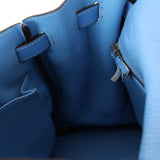 Limited Edition Hermès 2015 Bleu Paradise Clemence and Evercolor Ghillies Kelly 32 Retourne PHW - FashioNica