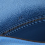 Limited Edition Hermès 2015 Bleu Paradise Clemence and Evercolor Ghillies Kelly 32 Retourne PHW - FashioNica