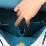 Limited Edition Hermès 2015 Turquoise Togo & Swift Ghillies Kelly 32 PHW - FashioNica