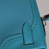 Limited Edition Hermès 2015 Turquoise Togo & Swift Ghillies Kelly 32 PHW - FashioNica