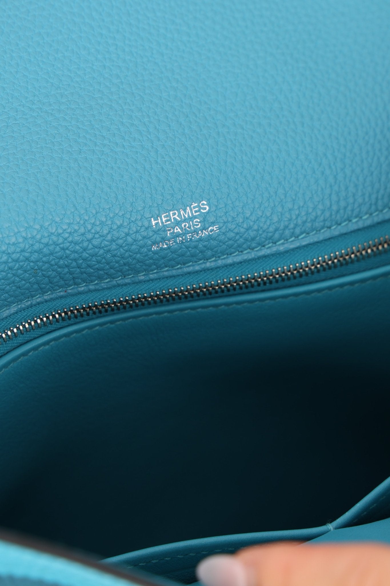 Limited Edition Hermès 2015 Turquoise Togo & Swift Ghillies Kelly 32 PHW - FashioNica