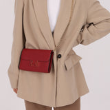 Limited Edition Hermès 2016 Rouge Grenat Epsom Enamel Constance Long Wallet - FashioNica