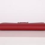 Limited Edition Hermès 2016 Rouge Grenat Epsom Enamel Constance Long Wallet - FashioNica