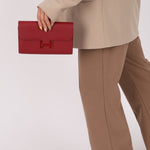Limited Edition Hermès 2016 Rouge Grenat Epsom Enamel Constance Long Wallet - FashioNica