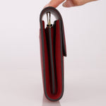 Limited Edition Hermès 2016 Rouge Grenat Epsom Enamel Constance Long Wallet - FashioNica