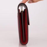 Limited Edition Hermès 2016 Rouge Grenat Epsom Enamel Constance Long Wallet - FashioNica