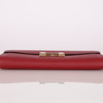 Limited Edition Hermès 2016 Rouge Grenat Epsom Enamel Constance Long Wallet - FashioNica