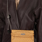 Limited Edition Hermes 2017 Tabac Camel Ostrich Ghillies Kelly Long Wallet PHW - FashioNica