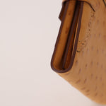 Limited Edition Hermes 2017 Tabac Camel Ostrich Ghillies Kelly Long Wallet PHW - FashioNica