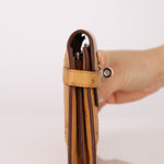 Limited Edition Hermes 2017 Tabac Camel Ostrich Ghillies Kelly Long Wallet PHW - FashioNica