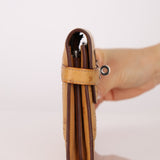 Limited Edition Hermes 2017 Tabac Camel Ostrich Ghillies Kelly Long Wallet PHW - FashioNica