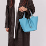 Limited Edition Hermès 2019 Epsom Tressage De Cuir Picotin 22 PHW - FashioNica