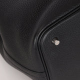 Limited Edition Hermès 2019 Noir Clemence and Matte Alligator Touch Picotin 22 - FashioNica