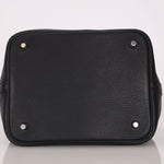 Limited Edition Hermès 2019 Noir Clemence and Matte Alligator Touch Picotin 22 - FashioNica