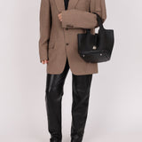 Limited Edition Hermès 2019 Noir Clemence and Matte Alligator Touch Picotin 22 - FashioNica