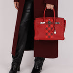 Limited Edition Hermès 2019 Rouge de Coeur Swift Tressage Retourne Birkin 30 PHW - FashioNica