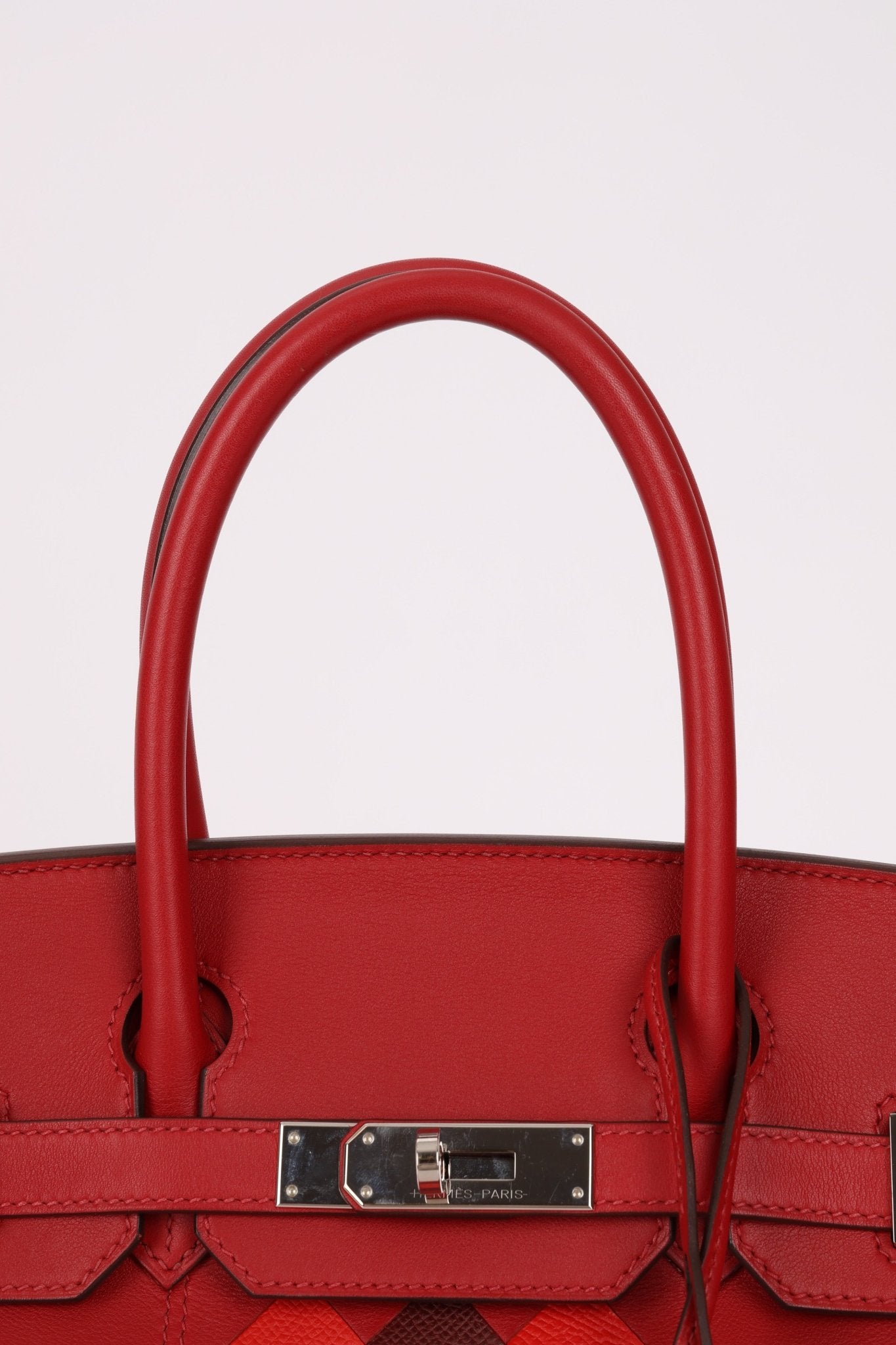 Limited Edition Hermès 2019 Rouge de Coeur Swift Tressage Retourne Birkin 30 PHW - FashioNica