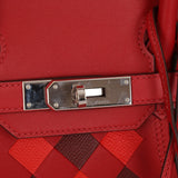 Limited Edition Hermès 2019 Rouge de Coeur Swift Tressage Retourne Birkin 30 PHW - FashioNica