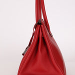 Limited Edition Hermès 2019 Rouge de Coeur Swift Tressage Retourne Birkin 30 PHW - FashioNica