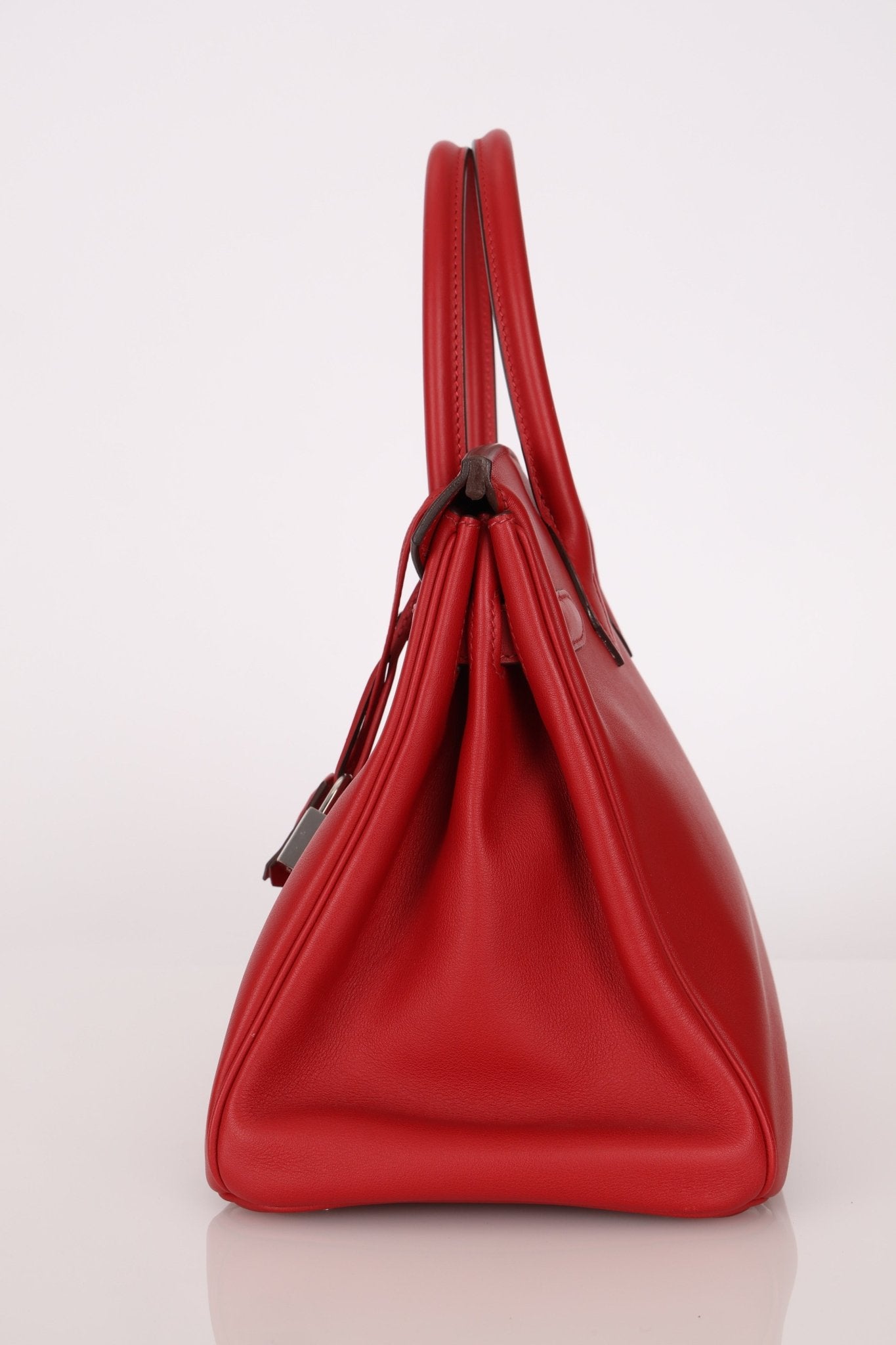 Limited Edition Hermès 2019 Rouge de Coeur Swift Tressage Retourne Birkin 30 PHW - FashioNica