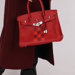 Limited Edition Hermès 2019 Rouge de Coeur Swift Tressage Retourne Birkin 30 PHW - FashioNica